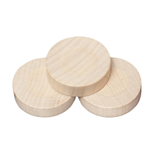 Spielsteine rund holz - -,