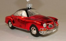  VW Karman Ghia rot Volkswagen Christbaumschmuck Weihnachten Anhänger Glas Xmas