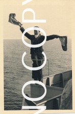 Foto WK2 - Kriegs Marine Schiff Torpedoboot 22 -Flaggen Matrose X81