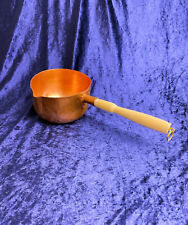 Profi Kupferkasserolle mit Holzgriff aus Bäckereiauflösung