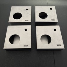 4x Edelstahl Eierbecher Sievert Line, Gebraucht, Kaum Benutzt Quadratisch