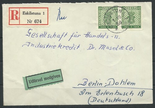 Schweden brief eskilstuna - r-brief,