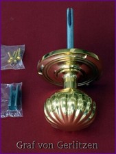 Jugendstil Messing Poliert Türgriff Knopf Drehknauf Tür Knauf Türknauf B4SP