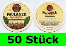 50 Stück Bierdeckel Paulaner München Hefe-Weißbier Theke Tresen - lichtrandig