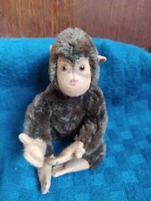 Vintage Steiff Mini Affe Schimpanse Jocko Mohair Filz 17cm sehr guter Zustand