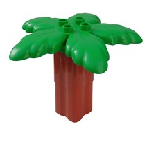 Lego Duplo 4 Stück Palme mit Baumstamm Palmen Stamm Wald Neu
