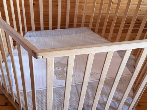 Baby laufgitter aus holz - holz, 6