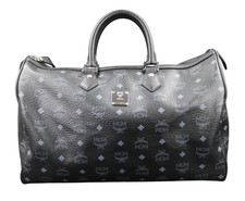 MCM Tasche Handtasche bowling Bag Reisetasche schwarz silber UNISEX