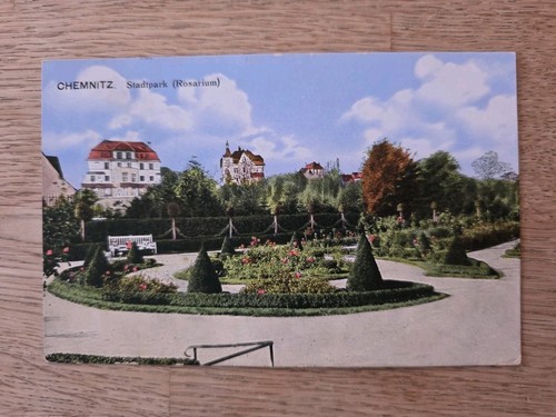Chemnitz stadtpark rosarium - ak,