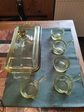 Jenaer Glas Raso Thermo 3051 Auflaufform Deckel 3 x Souffléschalen 2 x Schalen 