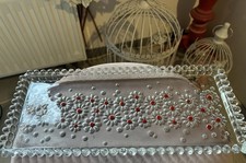 Walther Glas Kuchenplatte/Stollenplatte ca. 34cmx15cm