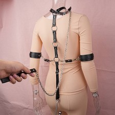 Ein satz leder kragen hals - ein,