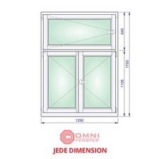 Holz Fenster Meranti 129 x 175