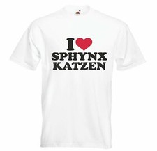 T-Shirt I LOVE SPHYNX KATZEN -
