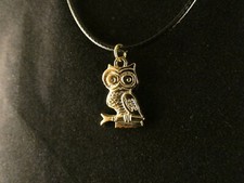 Eule Anhänger mit Kette 24