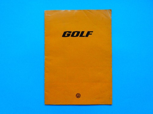 Prospekt katalog vw golf i - katalog,