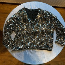 Pailletten Oberteil Damen