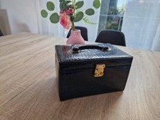 Schmuckkasten Schwarz - Schmuckschatulle, Schmuckkästchen, Schmuckkoffer