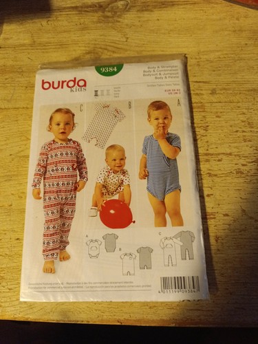 Burda 9384 baby overall - burda,