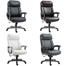 Vinsetto Massage-Bürostuhl 6-Punkt-Massage-Drehstuhl aus Kunstleder