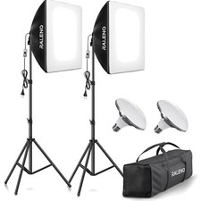 Softboxen, 2 x 50 W LED