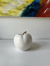 +++ DEKO APFEL  Unbenutzt ++ Schale Teller +++ Deko ++ Weiß Braun, Top