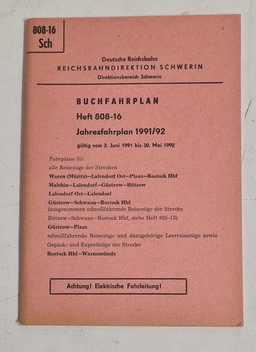 Buchfahrplan heft 808 - buchfahrplan, 808-16