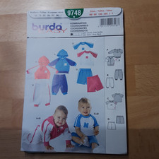 Burda Schnittmuster  9748   burda easy   Baby 68-98