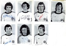7 Autogrammkarten SG Wattenscheid 09 1974/1975 mit Carlos Babington