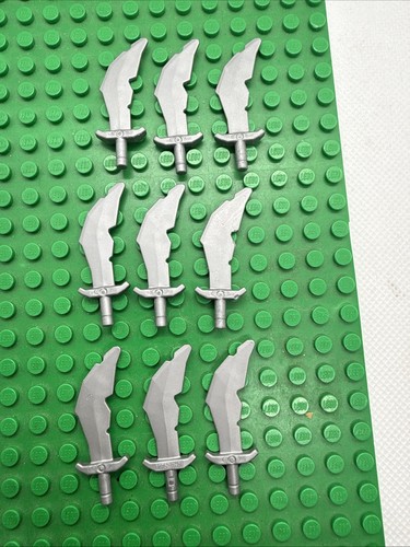 Lego waffe schwert silber - 9x,