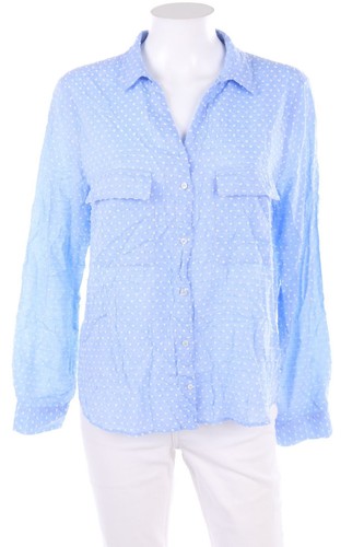 Zara bluse punkte blau - bluse, l
