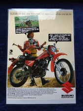 Suzuki DR 500S Werbung 1981 Laminiert