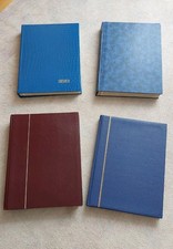 4 Briefmarken-Sammel-Alben DIN A4 Einsteckbücher 