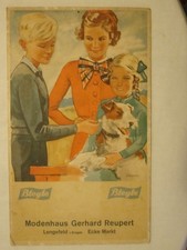 ALTES PAPPSCHILD /WERBUNG  PLEYLE /STUTTGART (ENTWURF ED.BAUDREXEL BERLIN) 1930