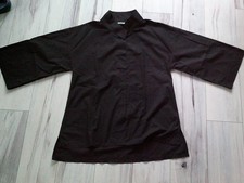 zeitlos by luana damen Bluse schwarz Fledermausärmel 100% Baumwolle Größe S