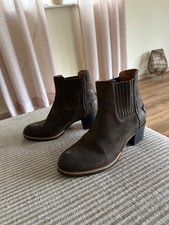 SHABBIES AMSTERDAM wie Neu Chelsea Stiefelette Leder schokobraun 37