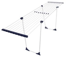 Teleskop Wäscheständer Flügelwäscheständer Wäschetrockner 20m ausziehbar Rollen