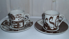 2 Espressotassen & Untertasse