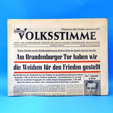Märk. Volksstimme 26.08.1961 Geburtstag Hochzeit 26.8.1961 Tageszeitung 26. Aug.