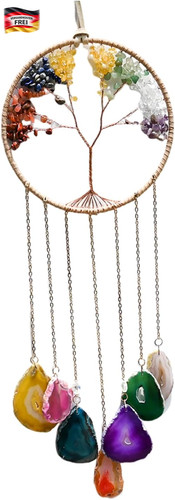 Chakra windspiel mit achat - chakra,