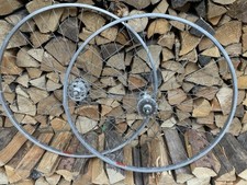 NOS Campa Record "PISTA" Hochflansch Laufradsatz mit Mavic Felge