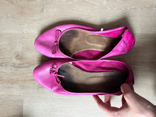 Damen echt leder ballerinas - echt,