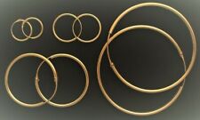 Creolen vergoldet Silber 925 Gold Ohrringe 1 Paar 1, 1,5, 2,5, 3, 4, 5, 6, 7 cm 