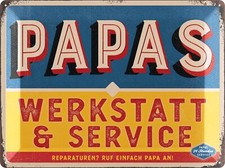 XXL Blechschild PAPAS