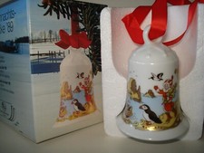 Hutschenreuther Weihnachtsglocke 1989 - 7 cm - bunte Originalverpackung + andere