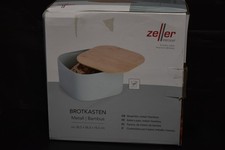 Zeller 25384 Brotkasten Bambusdeckel Metall Neu Inkl. Rechnung