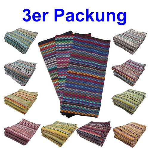 3er pack frottee - 3er, handtuch
