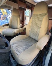 Schonbezüge Sitzbezüge für Wohnmobil Ducato Boxer Jumper 2er Set Beige 804