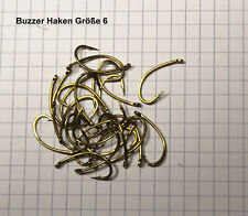 25 Buzzer Haken Gr. 6 für Fliegen, Nymphen, Shrimp, und Forellenhaken