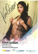 Signierte Autogrammkarte Kira Queen 15 x 20 cm